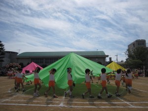 年長パラバルーンは今までで最高のできばえでした!!