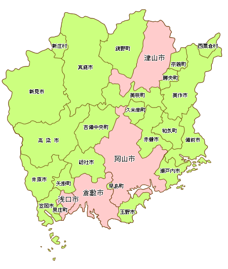 加盟園地図